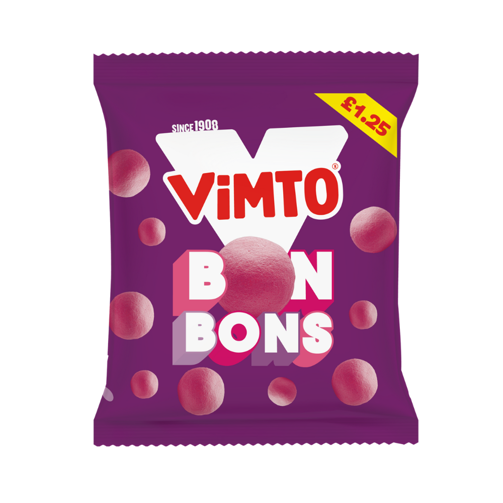 Full Box of 12 x 120g Bags Vimto Bons Bons1