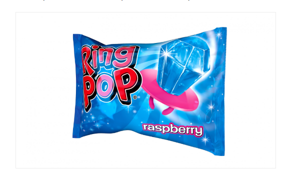 Box of 24 Bazooka Ring Pop 15g Packs Cola, Raspberry, Strawberry & Cola Flavour1