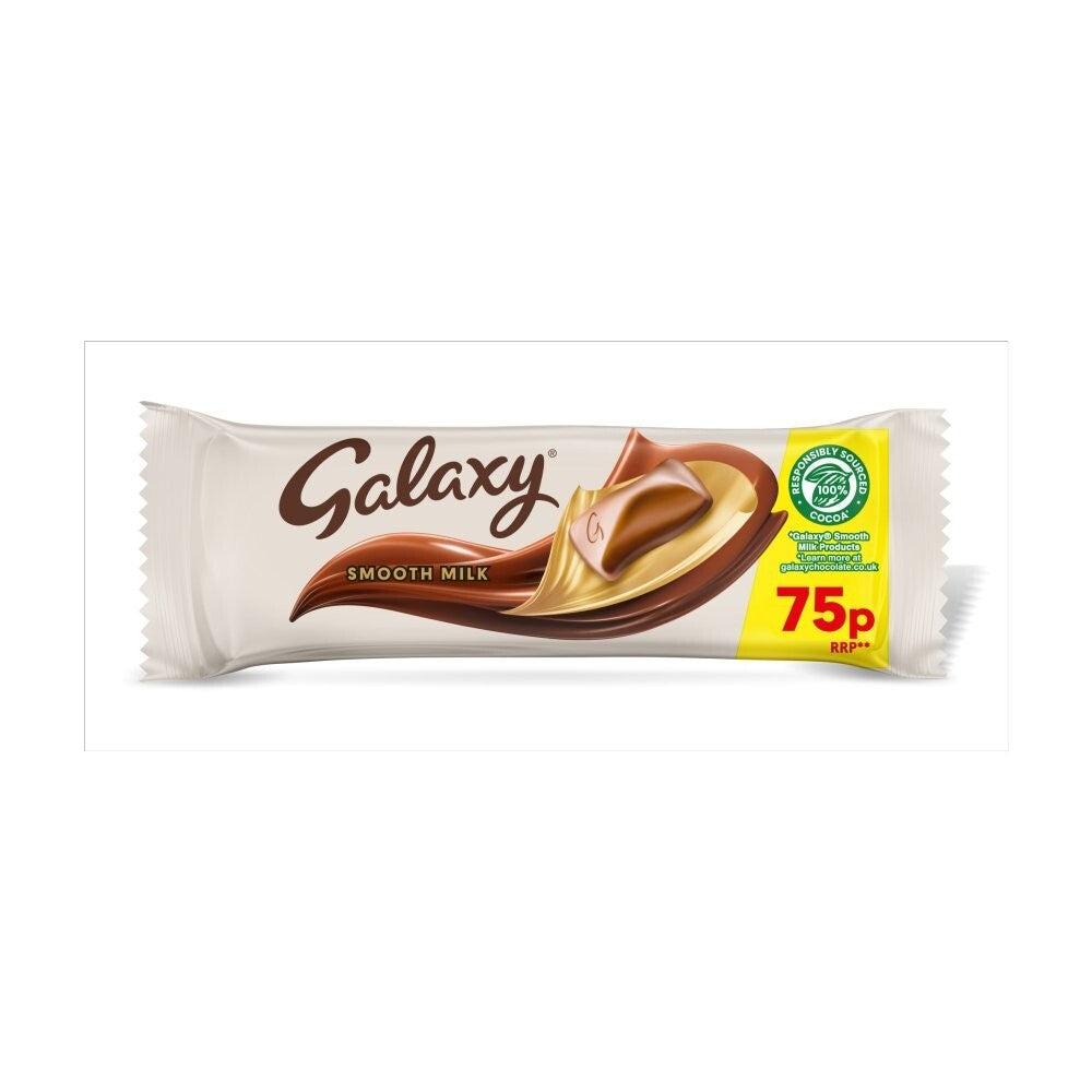 Galaxy Smooth Milk Chocolate Bars – 24 x 42g – 75p Price Marked – Full Box Treat1
