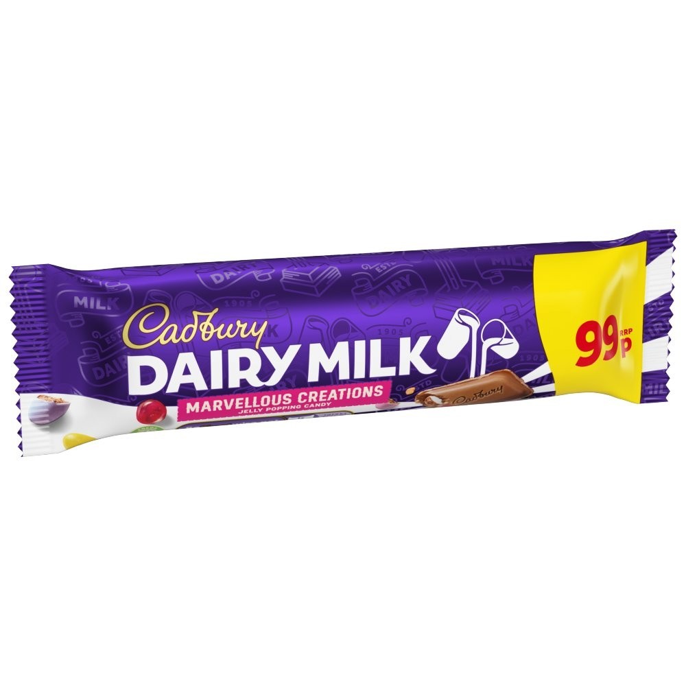 Cadbury Dairy Milk Marvellous Creations Bar with Popping Candy & Jelly 24 x 47g1