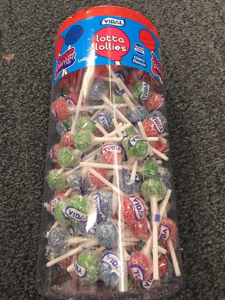Box of 150 Vidal Tongue Painter Lollipops | Sweetshop Lollies | Assorted Flavour2