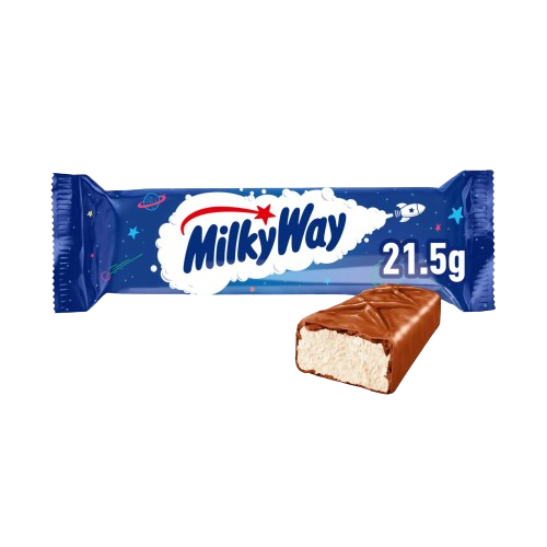 Box of 56 Milky Way Chocolate Bars 21.5g | Light Whipped Centre Snack Size1