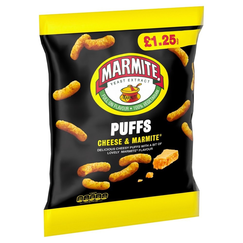 Golden Wonder Marmite And Cheese Puffs 18 x 60g Bags3