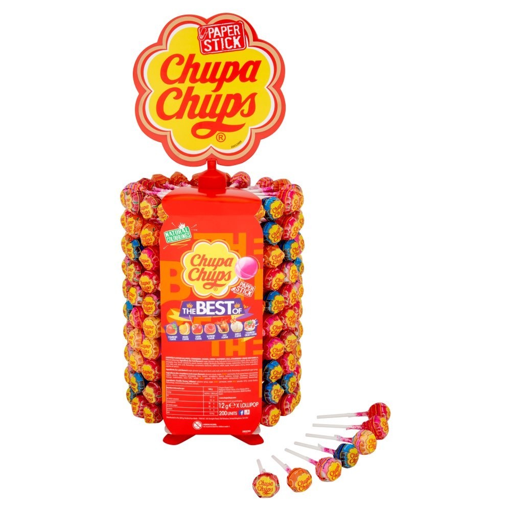 200 CHUPA CHUPS LOLLIES DISPLAY WHEEL STAND 200 ASSORTED LOLLIES Cheapest £35.991
