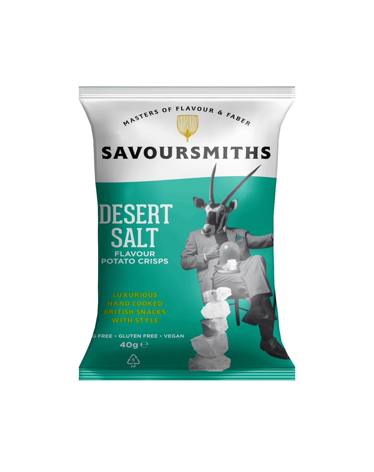 SAVOURSMITHS Crisps Mixed Box of 24 Packs 40g Each - 6 of Each Flavour