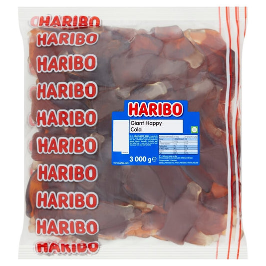 Haribo Giant Happy Cola Gummy Sweets Pick&Mix Party Treats & Gifts 3Kg Bulk Bag!0