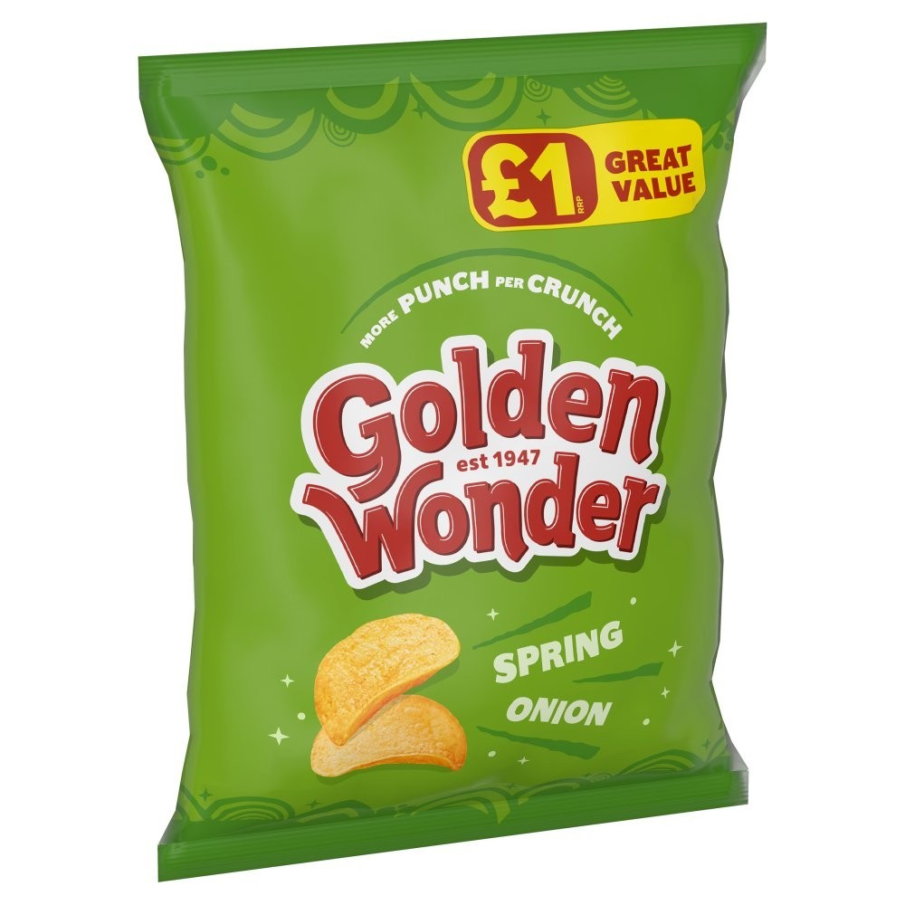 Golden Wonder Spring Onion Crisps 57g x 18 Pack  £17.49 SPECIAL OFFER REDUCED1
