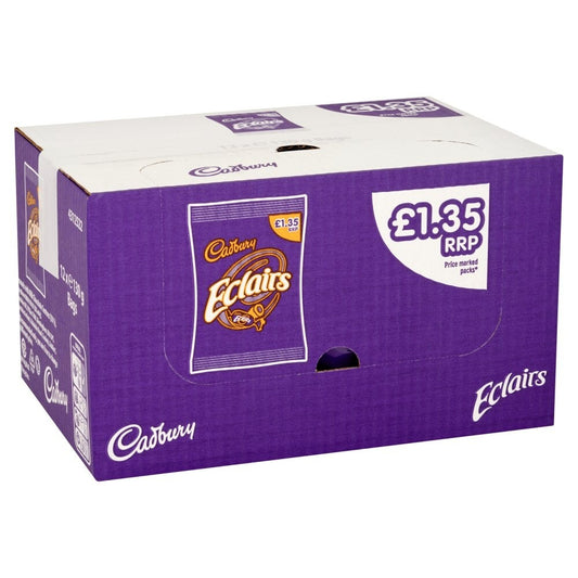 Cadbury Chocolate Eclairs Bag 130g x 12 Pack Tracked Delivery0