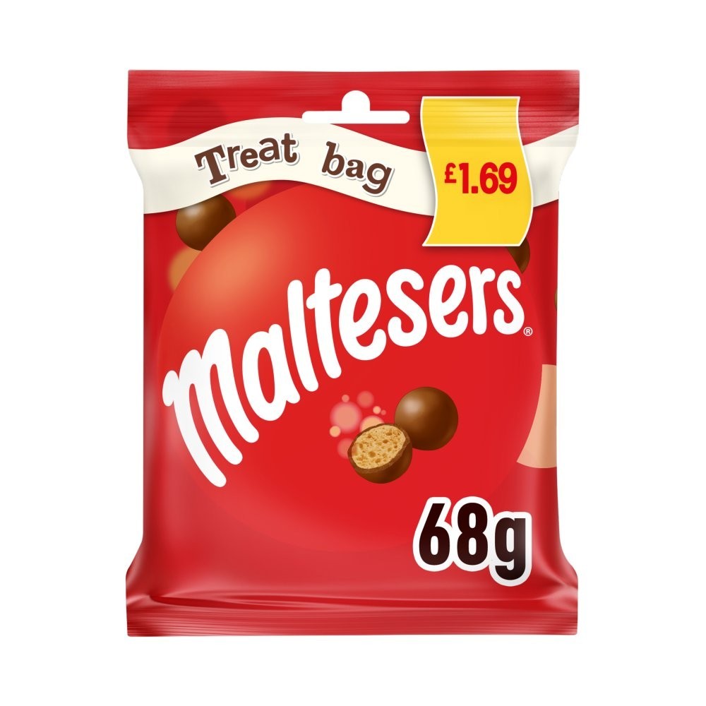 Full Box of 24 Maltesers Fairtrade Chocolate Treat Bag 68g1