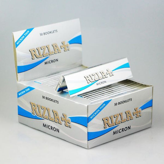 Rizla Silver Micron Thin Kingsize Slim Cigarette Smoking Rolling Papers Free P&P0