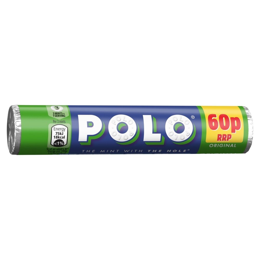 POLO ORIGINAL MINTS.BOX OF 32×34g.  ONLY £18.991