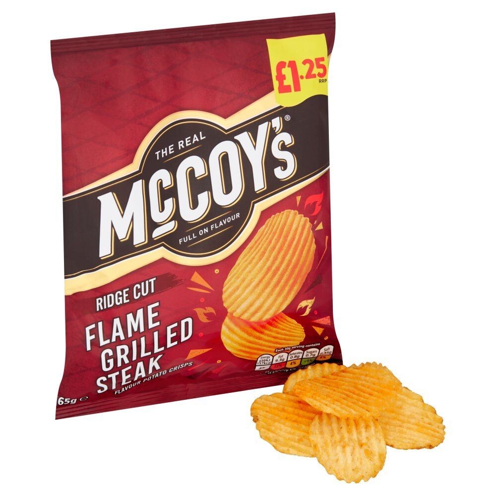 McCoys Flame Grilled Steak Flavour Crisps Large Sharing Bags x20  £22.99 REDUCED1