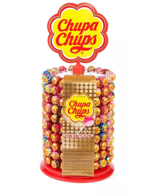 200 CHUPA CHUPS LOLLIES DISPLAY WHEEL STAND 200 ASSORTED LOLLIES Cheapest £35.990
