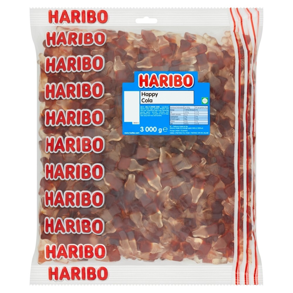 Haribo Happy Cola Gummy Sweets Pick & Mix Party Treats & Gifts 3Kg Bulk Bag!0