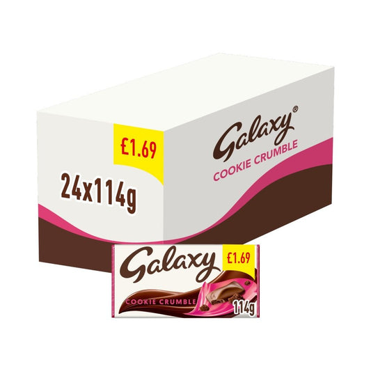 Full Box of Galaxy Cookie Crumble Bars 24 x 114g Only £39.99 Tracked Delivery0