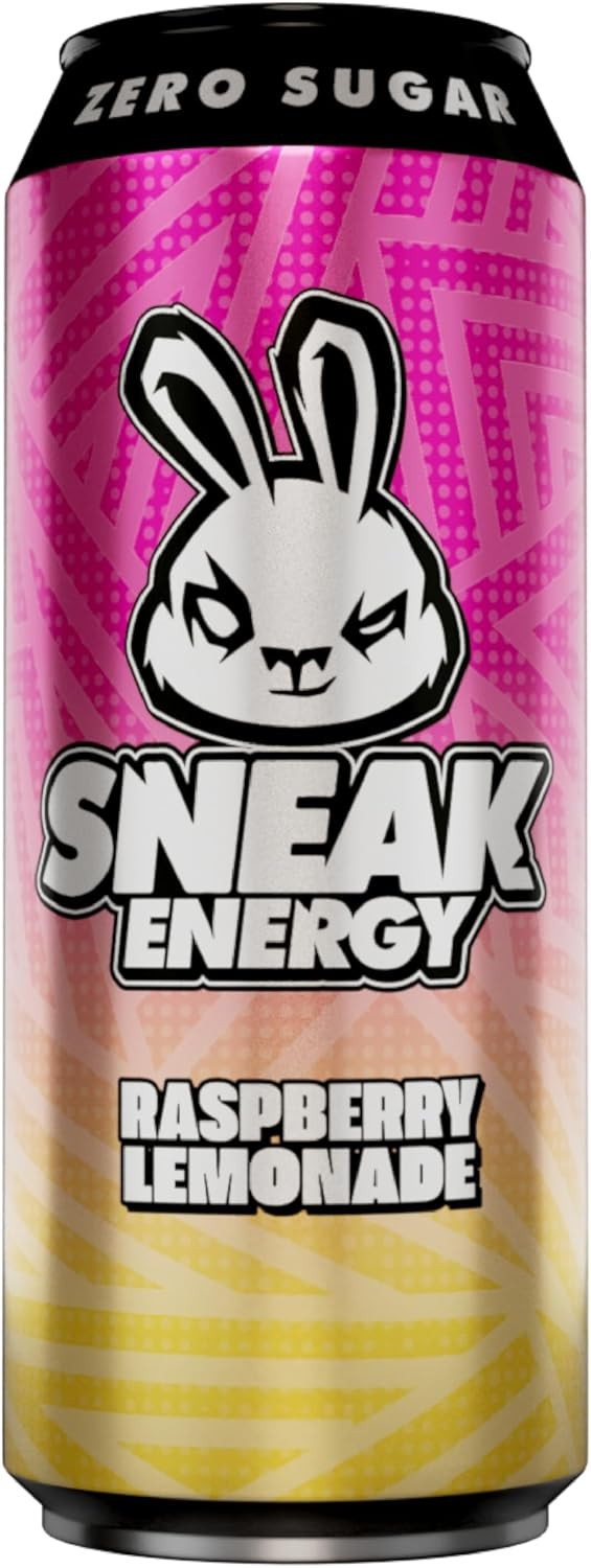 12 x 500ml SNEAK Energy Drink Cans | Raspberry Lemonade Brainberry | Sugar Free0