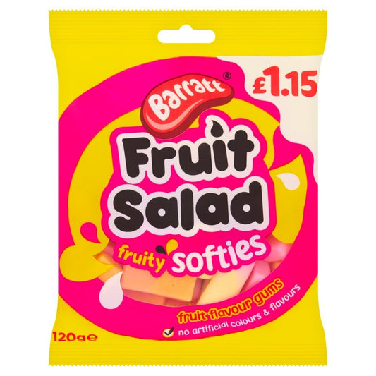 Candyland Fruit Salad Fruity Softies Full Case 12x120g Bags  ONLY £13.490