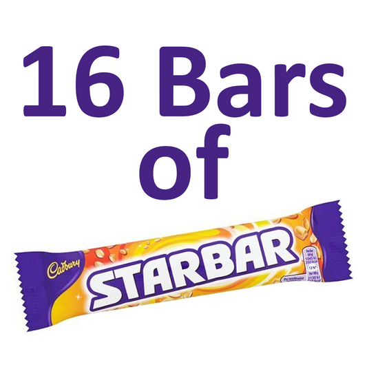 16 Bars of Cadbury Starbar Chocolate 49g  Bars0