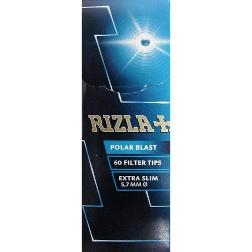 Rizla Polar Blast Extra Slim Filter Tips - Half Box of 12 Packs1