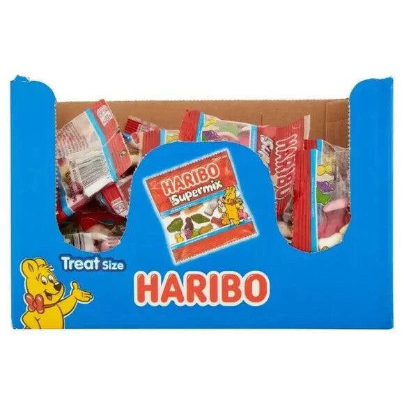 Box of 100 Haribo Supermix 16g Mini Treat Bags | Party Bag Sweets0
