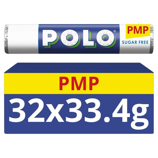Full Box of 32 × 33g Sugar Free Polo Mints Tracked P&P Only £18.950