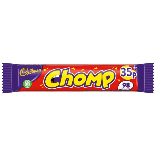 Cadbury Chomp Chocolate Bars  Full Box Of 60 Bars £22.99 Tracked Postage0
