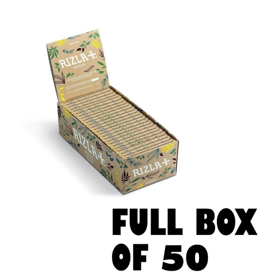 Full Box of 50 Rizla Natura Hemp Rolling Smoking Paper Regular Size Only £21.990