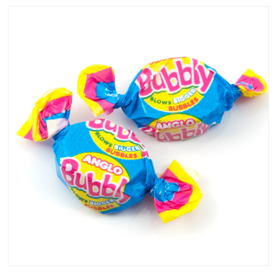 Box of 240 Anglo Bubbly Pink Bubble Gums | Retro Chewing Sweet | Classic 80s1