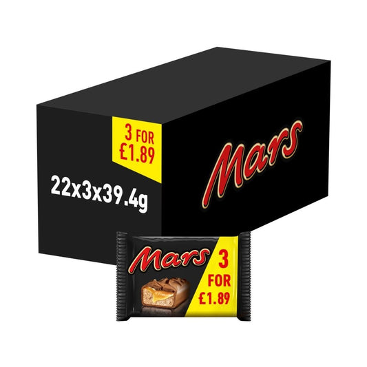 22 x 3 Packs Mars Chocolate Bar 118.2g 66 Bars in Total Tracked Delivery0