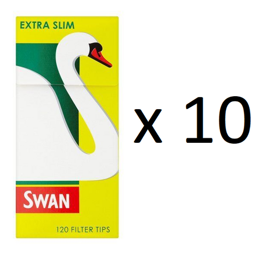 Half Box of 10 Packs Swan Extra Slim Cigarette Filter Tips0