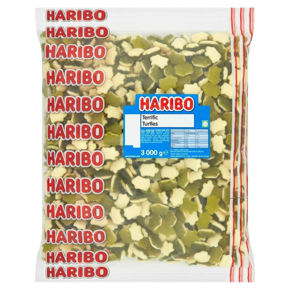 Haribo Terrific Turtles Sweets Pick & Mix Party Treats & Gifts 3Kg Bulk Bag!0