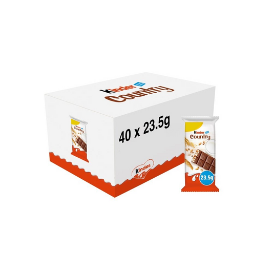 FULL BOX OF KINDER CHOCOLATE WITH CEREALS 23.5g x 400