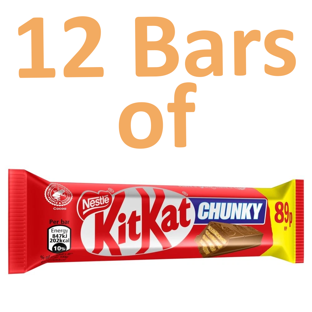 12 of Bars Kit Kat Chunky Chocolate - Thick Chocolate Covered Wafer0