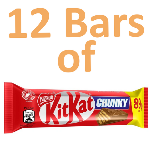 12 of Bars Kit Kat Chunky Chocolate - Thick Chocolate Covered Wafer0
