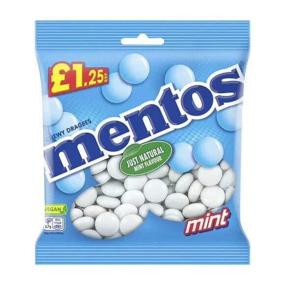 Mentos Chewy Sweets Mint Flavour Large Bags Full Case X 12 Bags Tracked Delivery0