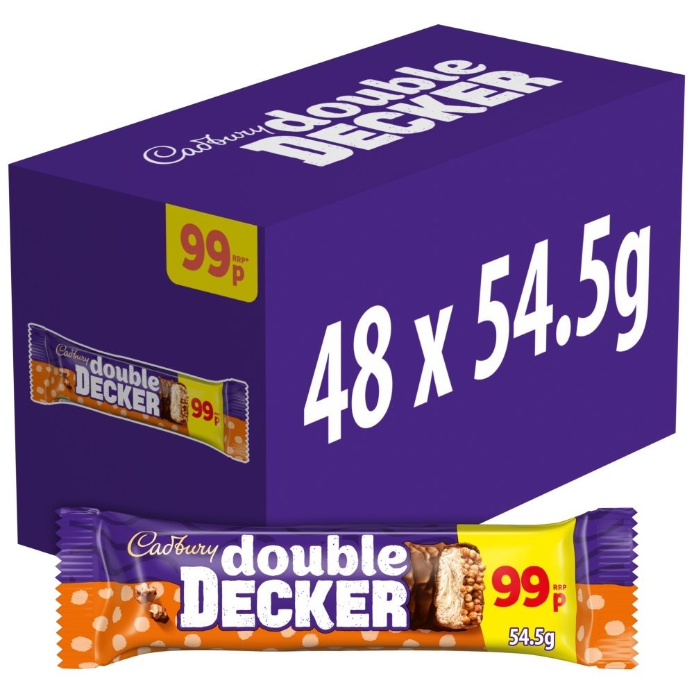 Cadbury Double Decker 48 x 54.5g Free and Fast Delivery Chocolate Bar0