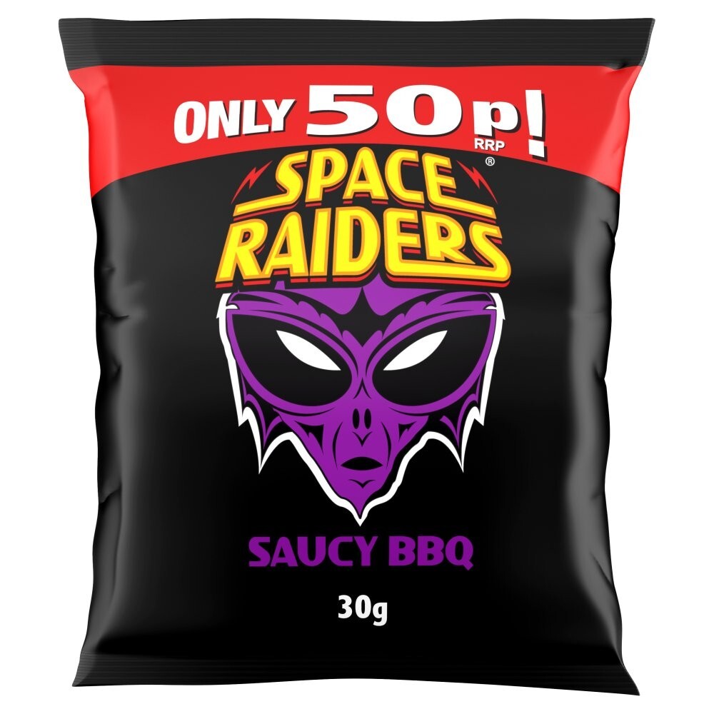 Space Raiders 30g x 36 Packs Saucy BBQ  Only £16.99 B/Before 14th February 20261