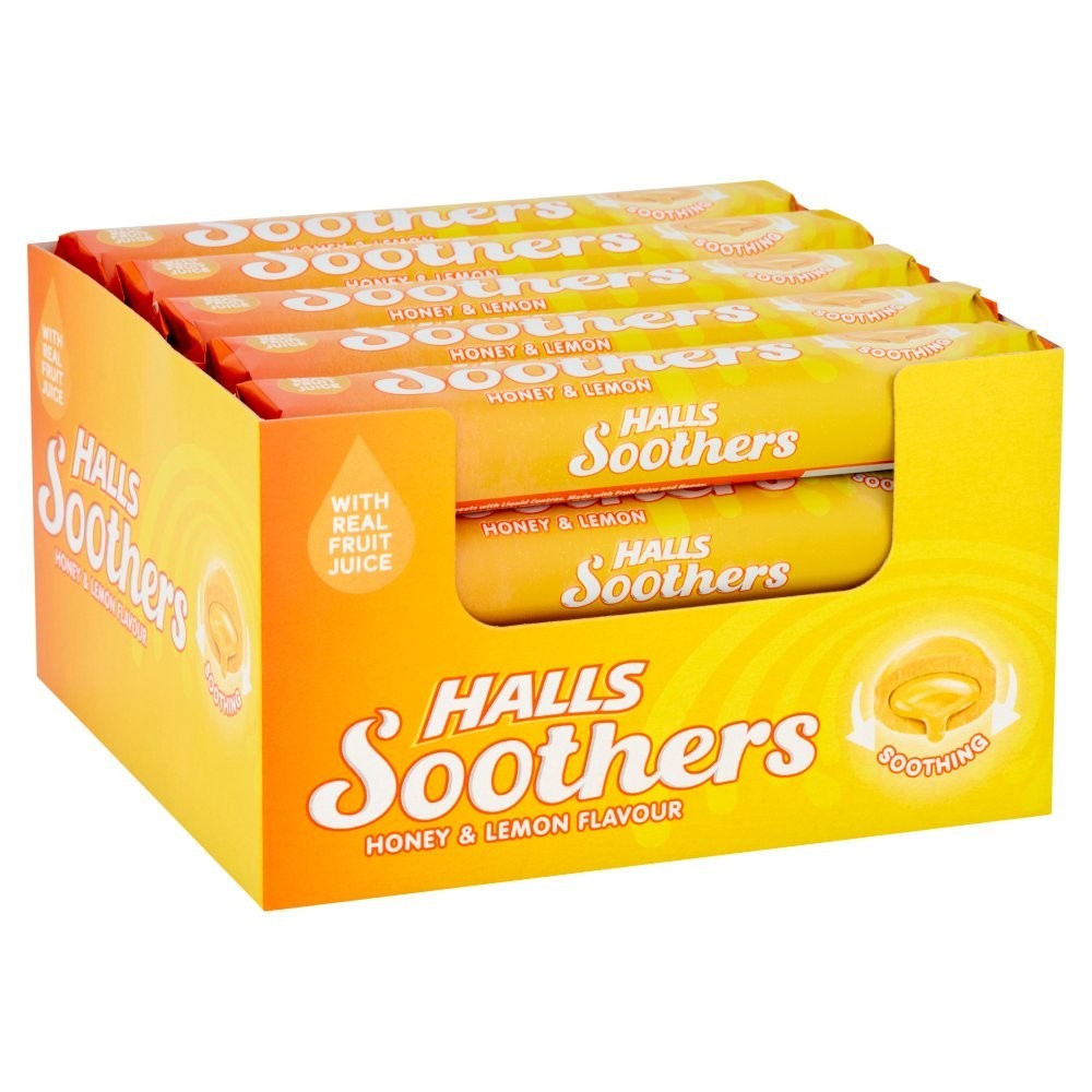 Halls Soothers Honey And Lemon Flavour 20 x 45g Each FREE TRACKED POSTAGE0