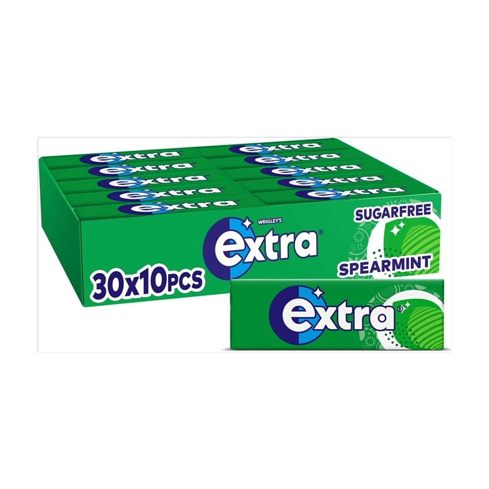 30 Packs Wrigley's Extra Chewing Gum Spearmint Sugar Free £18.99 FREE POSTAGE...0