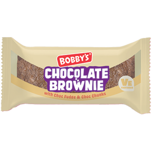 Bobbys Chocolate Brownie Bars 60g x16 Snack Treat Cakes Box0