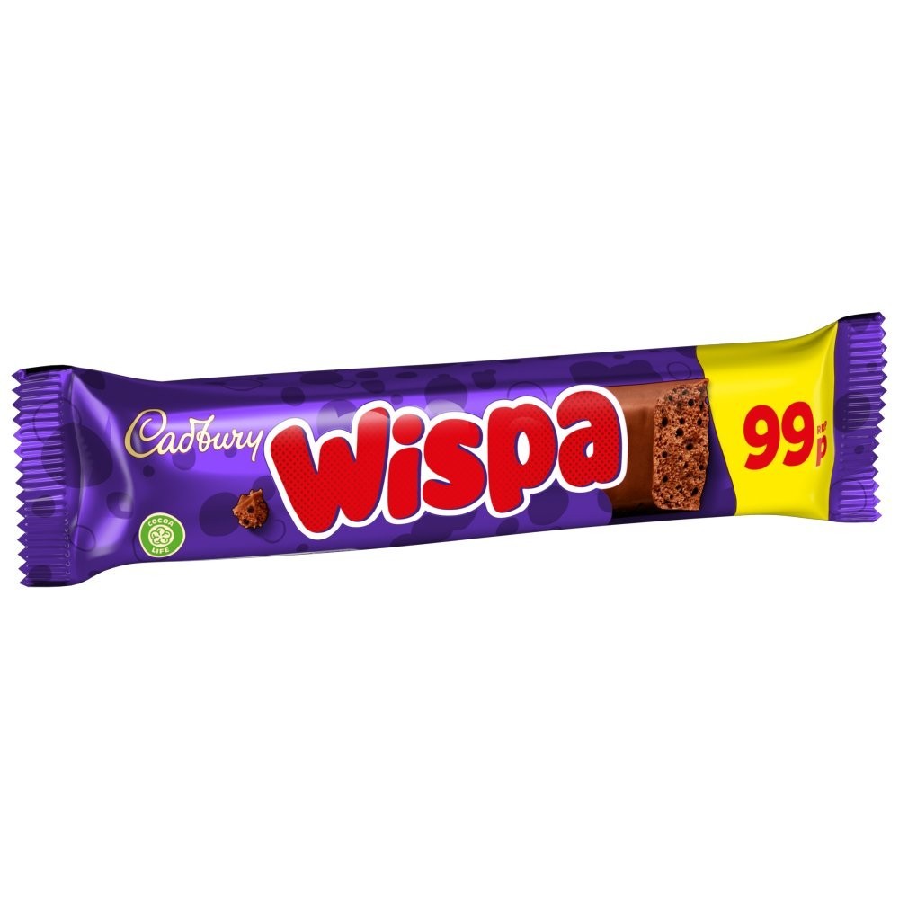 Full Box of 48 Bars Cadbury Wispa Full Size Bar 36g Tracked P&P1