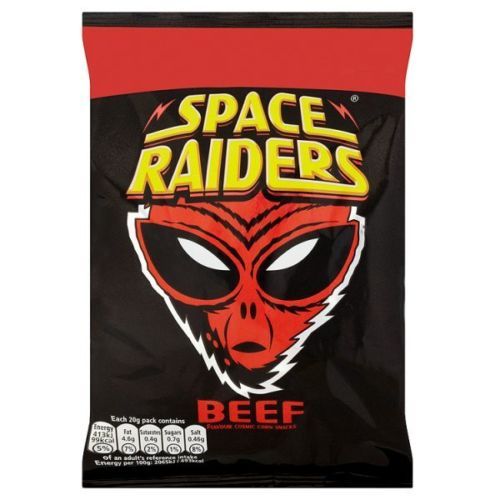 Space Raiders 30g Box of 36 Packs BEEF FLAVOR  £16.99 B/Before 7th March  20261