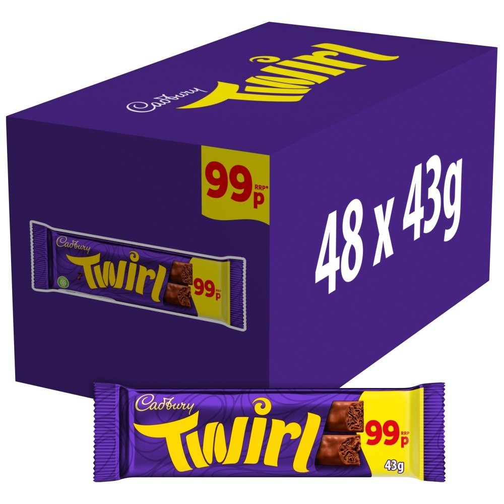 Cadbury Twirl Full Outer X 48 Bars  Tracked Delivery!! Only £46.990