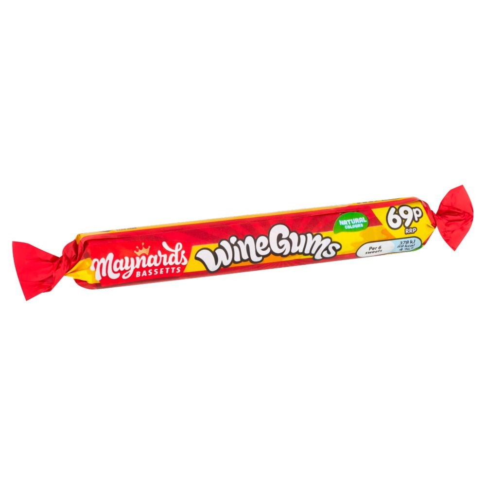 Full Box of 40 Maynards Bassetts Wine Gums Sweets Roll 69p PMP 52g1