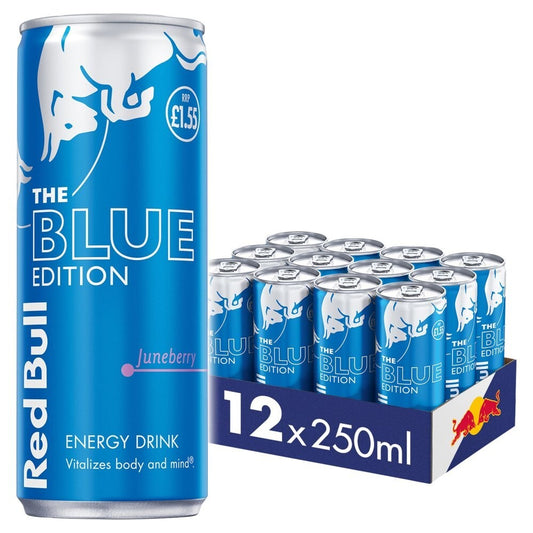 Red Bull Energy Drink 250ml Blue Edition Juneberry EDITION | Pack of 120