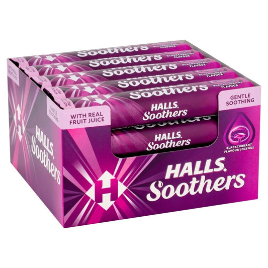 Halls Soothers Blackcurrant Flavour 20 x 45g each FREE TRACKED POSTAGE0