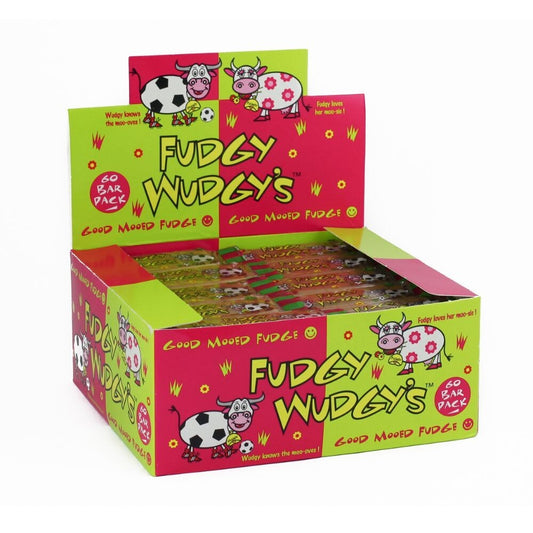 Fudgy Wudgy Bars Cream Flavoured Fudge - Full Box of 60 bars0