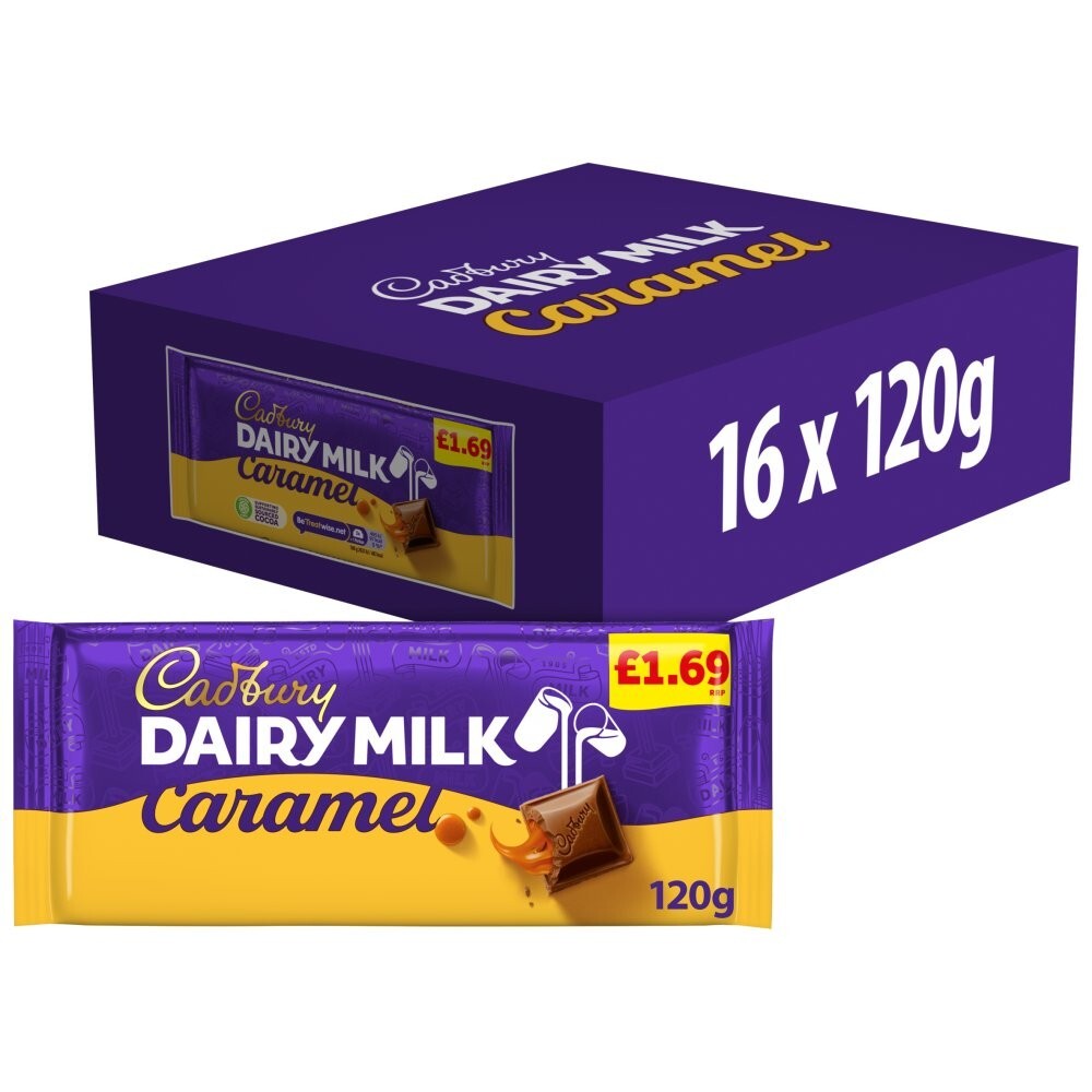 Full Sealed Case 16 X 120g Dairy Milk Caramel Tracked Delivery ONLY £26.992