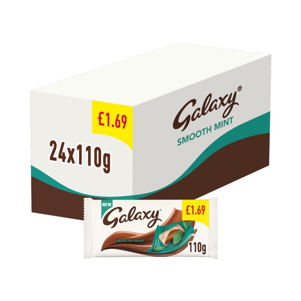Full Box of GalaxySmooth Mint Bars 24 x 110g Only £39.99 Tracked Delivery0