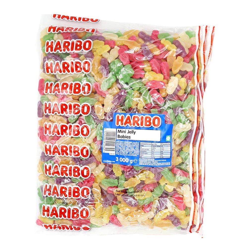 Haribo Mini Jelly Babies Sweets Pick & Mix Party Treats & Gifts 3Kg Bulk Bag!0